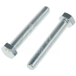 Болт М10х20 с шестигранной головкой цинк. DIN 933 (уп.25шт) класс прочности 8.8. коробка Tech-Krep 144903