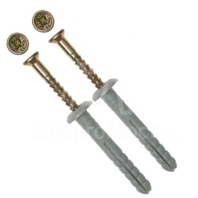 Дюбель-гвоздь 6х60 с грибовидной манжетой полипропилен (уп.40шт) коробка Tech-Krep 112711