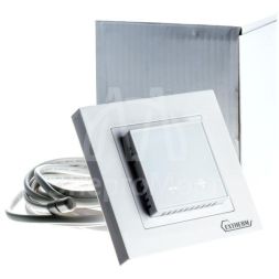 Термостат программируемый ET-44(w) с Wi-Fi 3.6кВт 16А для теплых полов датчик пола; датчик воздуха с возможн. установкой в рамку Legrand Valena и Schneider Unica бел. Extherm ET-44(w)