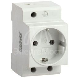Розетка силовая РАр10-3-ОП с заземл. на DIN-рейку IEK MRD10-16