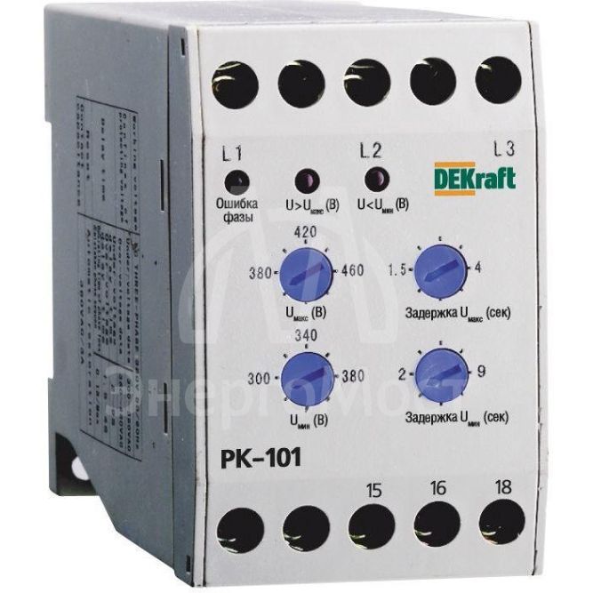 Реле контроля фаз 380В тип01 серии РК-101 SchE 23300DEK