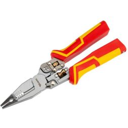 Плоскогубцы многофункциональные диэлектрические PRO 210мм с тестером Kranz KR-12-4656-3