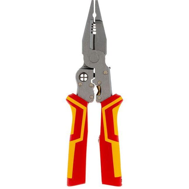 Плоскогубцы многофункциональные диэлектрические PRO 210мм с тестером Kranz KR-12-4656-3