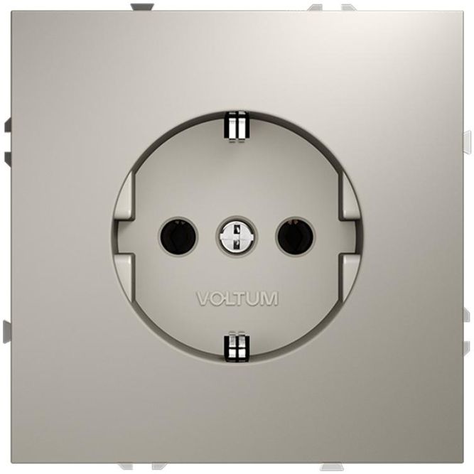 Розетка 1-м СП S70 16А с заземл. механизм кашемир Voltum VLS040103