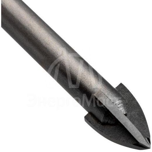 Сверло по стеклу и керамике 12мм 4 грани шестигранный хвостовик Kranz KR-91-0652