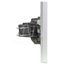 Розетка 1-м СП Pixel 16А IP20 без заземл. в сборе перламутр. TOKOV ELECTRIC TKE-PX-R1F-C04