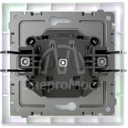 Розетка 1-м СП Pixel 16А IP20 без заземл. в сборе перламутр. TOKOV ELECTRIC TKE-PX-R1F-C04