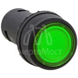 Кнопка SW2C-10D с подсветкой зел. NO EKF sw2c-md-g