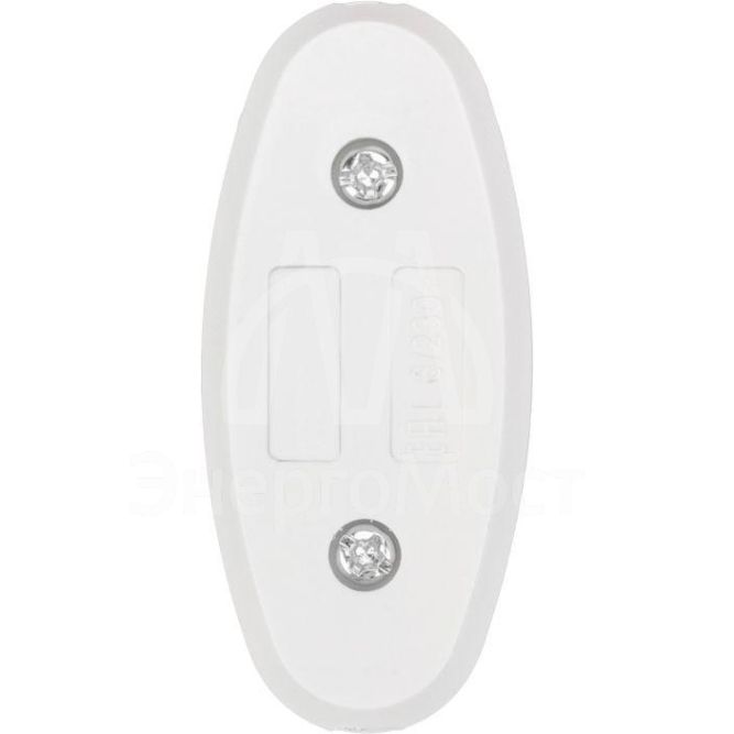 Выключатель-кнопка 250В 6А ON-OFF бел. на электропровод (для настольной лампы/бра) Rexant 36-3016