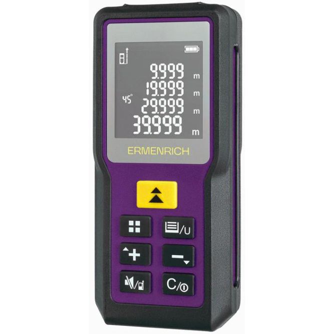 Рулетка лазерная Reel PRO GM60 фиолет. Ermenrich 84645