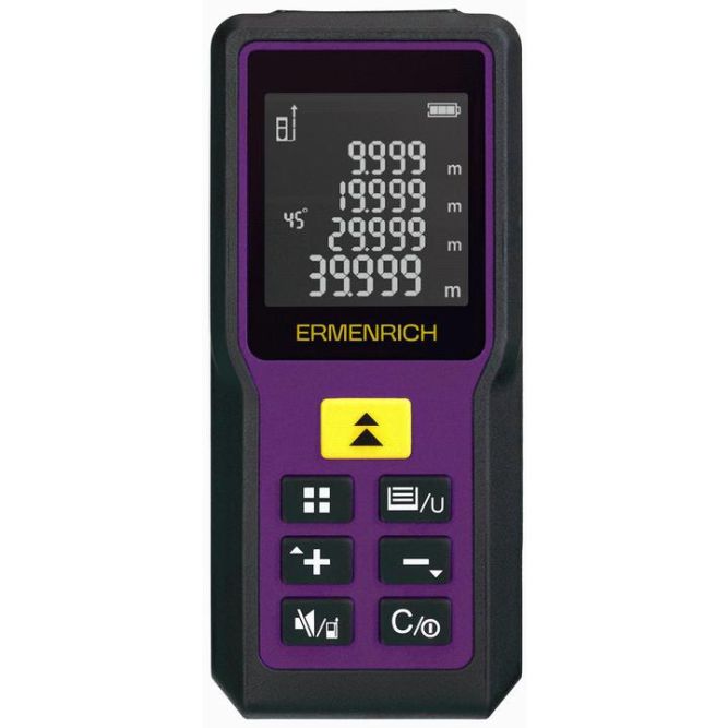 Рулетка лазерная Reel PRO GM60 фиолет. Ermenrich 84645