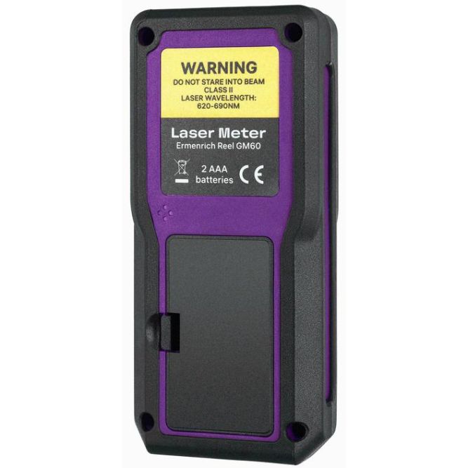 Рулетка лазерная Reel PRO GM60 фиолет. Ermenrich 84645