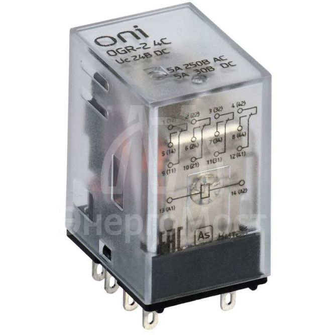 Реле общего назначения OGR-2 4C 24В DC ONI OGR-2-4C-DC24V