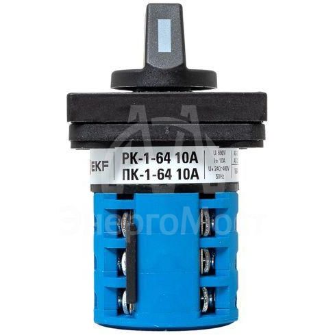 Переключатель кулачковый ПК-1-64 10А для вольтметра EKF pk-1-64-10