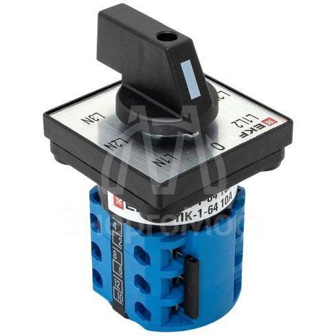 Переключатель кулачковый ПК-1-64 10А для вольтметра EKF pk-1-64-10