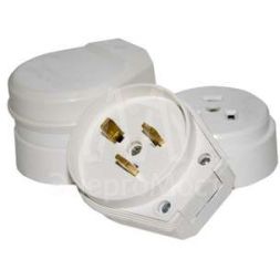 Разъем РШ-ВШ 32А 220В бел. РВШ 32-002