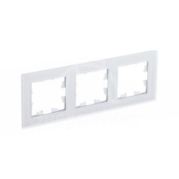 Рамка 3-м AtlasDesign Nature матов. стекло бел. SE ATN330103