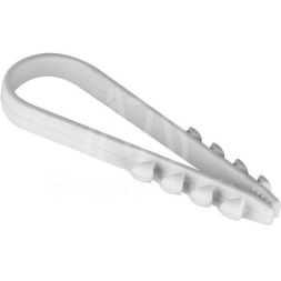 Дюбель-хомут d19-25мм для круглого кабеля бел. (уп.100шт) PROxima EKF plc-ncc-19x25w