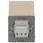 Розетка силовая KANT IP44 2P+E защ. шторки с крышкой ванильн. марципан DKC 7015013