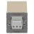 Розетка силовая KANT IP44 2P+E защ. шторки с крышкой ванильн. марципан DKC 7015013