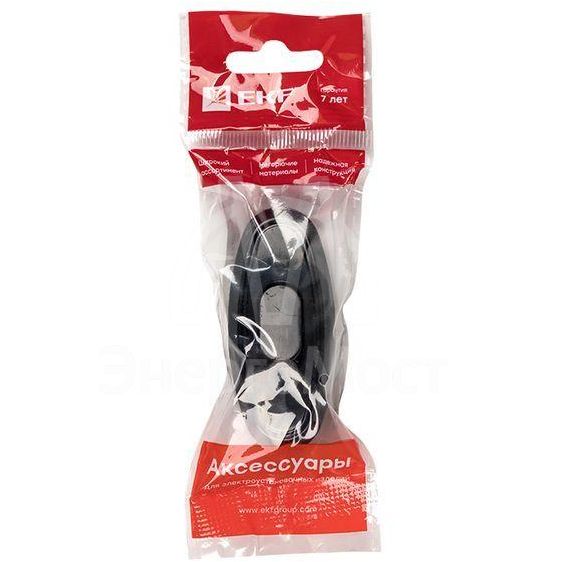 Переключатель на шнур черн. 6А 250В EKF APB6-30