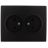 Розетка 2-м СП KARINA 16А IP20 без заземл. термопласт черн. бархат LEZARD 707-4200-128B