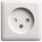 Розетка 1-м ОП Хит 10А 250В защ. шторки без заземл. бел. SchE RA10-137-B