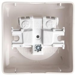 Розетка 1-м ОП Хит 10А 250В защ. шторки без заземл. бел. SchE RA10-137-B