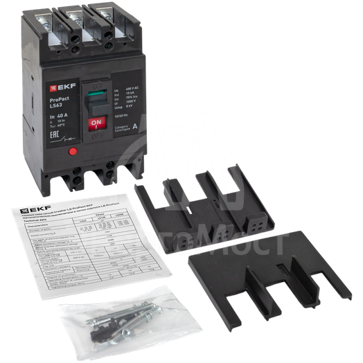 Выключатель автоматический 3п 40А 15кА LS63 ProPact EKF mccb-63-15-3-40-ls