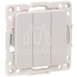 Механизм выключателя 3-кл. Стокгольм 10А бел. PROxima EKF EYV10-024-10