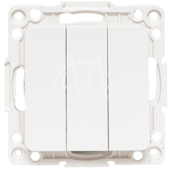 Механизм выключателя 3-кл. Стокгольм 10А бел. PROxima EKF EYV10-024-10