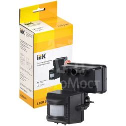 Детектор движения ДД 019 1100Вт угол обз. 120град. дальн. 12м IP44 черн. IEK LDD13-019-1100-002