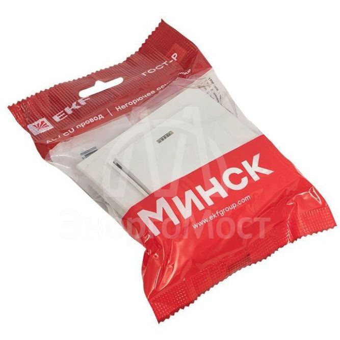 Выключатель 1-кл. СП Минск 10А IP20 с индикатором бел. Basic EKF ERV10-121-10