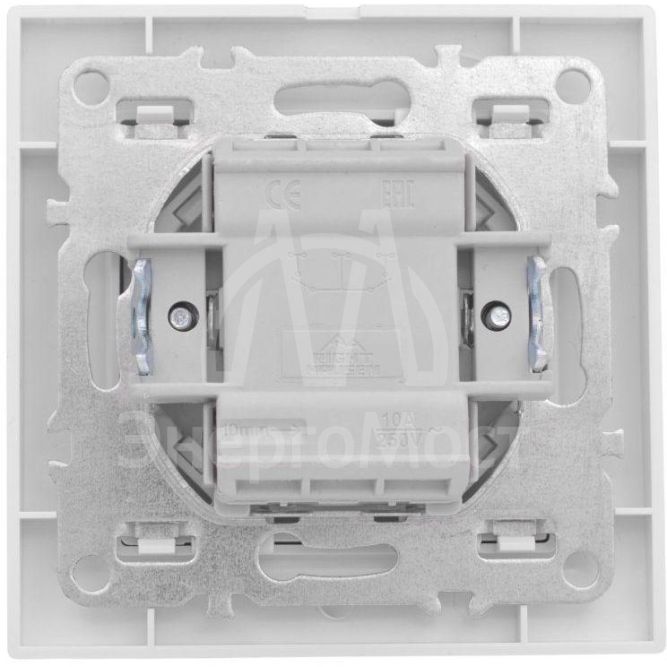 Выключатель 1-кл. СП Минск 10А IP20 с индикатором бел. Basic EKF ERV10-121-10