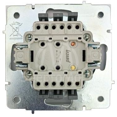 Выключатель 1-кл. СП ZIMA IP20 10А безвинт. зажим бел. LEZARD 704-0288-100QC