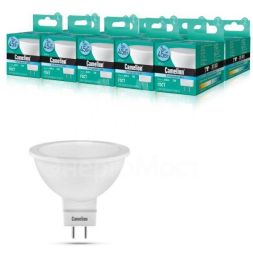 Лампа светодиодная LED5-MR16/845/GU5.3 5Вт 4500К бел. GU5.3 385лм 12В Camelion 12026