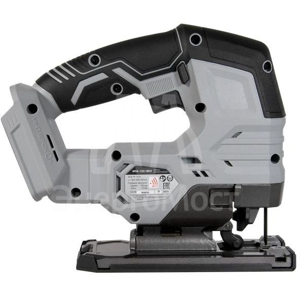 Лобзик аккумуляторный бесщеточный МПА-125/18ВЭ Li-ion АПИ 18В пропил Г=125мм без АКБ и ЗУ ИНТЕРСКОЛ 939.0.0.70