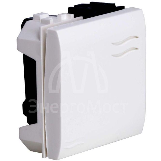 Выключатель 1-кл. 2мод. Brava 16А IP20 бел. DKC 76002B