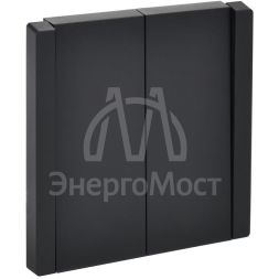 Выключатель проходной 2-кл. СП FORTE&amp;amp;PIANO 10А FP107 черн. IEK FP-V22-0-10-1-K02