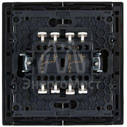 Выключатель проходной 2-кл. СП FORTE&amp;amp;PIANO 10А FP107 черн. IEK FP-V22-0-10-1-K02