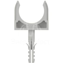 Держатель для труб (клипса) d25мм+дюбель с винтом DKC 51325