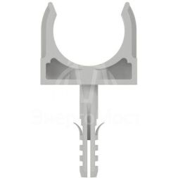 Держатель для труб (клипса) d25мм+дюбель с винтом DKC 51325