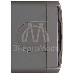 Розетка 1-м ОП Клио 16А IP54 с заземл. с прозр. крышкой сер. UNIVersal К2229-Gr