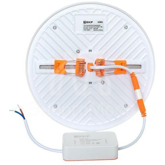 Светильник светодиодный ДВО 1109 24Вт 6500К IP20 круглый встраив. даунлайт безрамочный LUMA EKF DLL-1109-R-24-6500