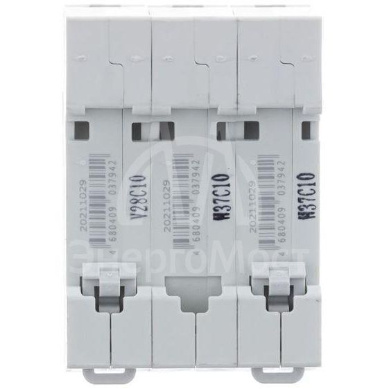 Выключатель автоматический модульный 3п С 10А 6кА ВА-103 SchE 12303DEK