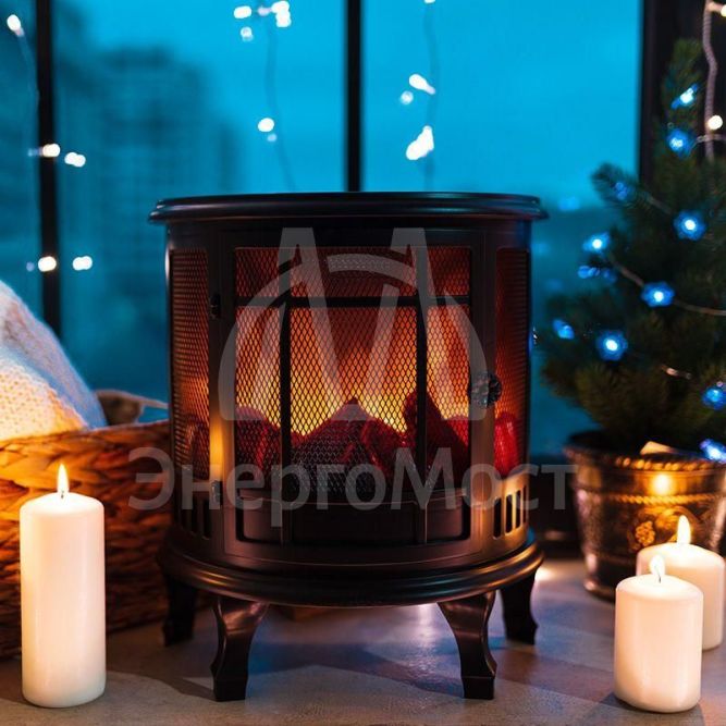 Камин светодиодный &amp;quot;Винтаж&amp;quot; с эффектом живого огня 30х16х35.5см батарейки 3хС (не в комплекте) NEON-NIGHT 511-032