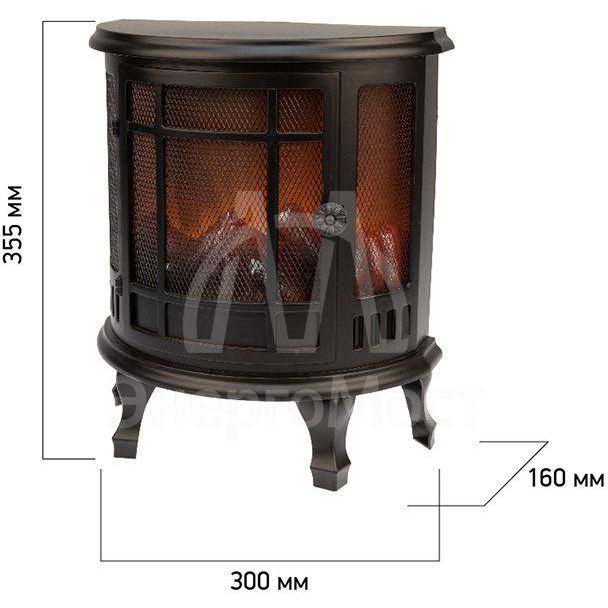 Камин светодиодный &amp;quot;Винтаж&amp;quot; с эффектом живого огня 30х16х35.5см батарейки 3хС (не в комплекте) NEON-NIGHT 511-032