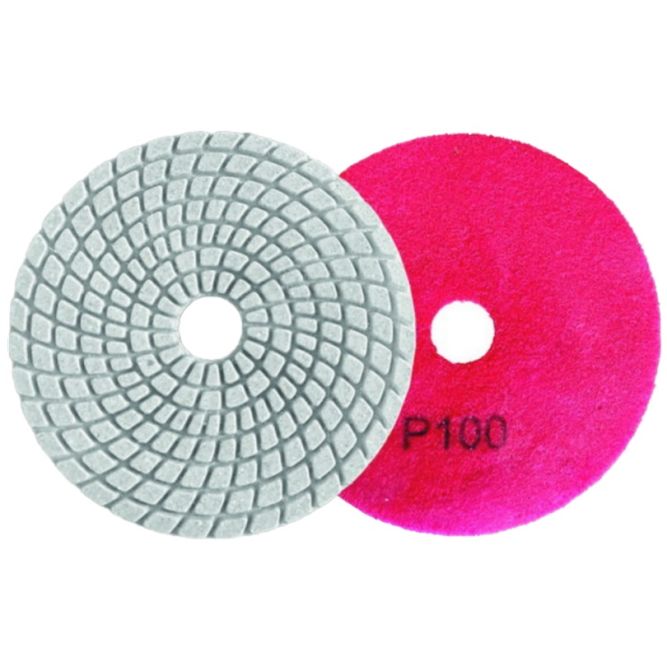 Алмазный гибкий шлифовальный круг 100мм, Р100, мокрое шлифование Вихрь