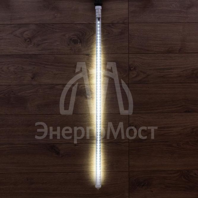 Гирлянда &amp;quot;Сосулька&amp;quot; светодиод. 1м 120LED 8Вт IP44 e27 220В бел. NEON-NIGHT 256-163