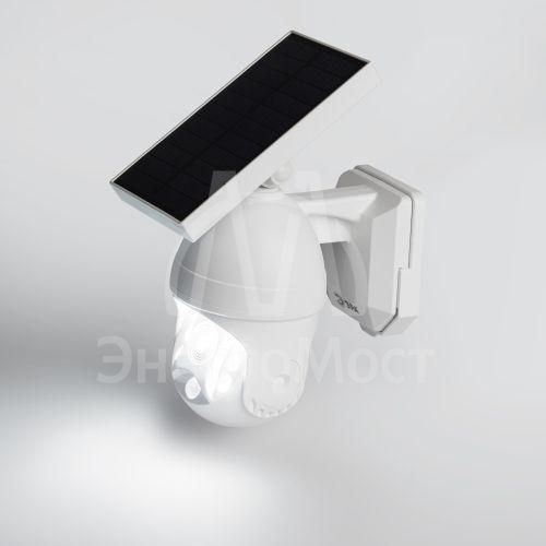 Светильник фасадный ERAFS012-10 Камера на солнечной батарее с датчиком движения 6 LED 8х24см ЭРА Б0057600
